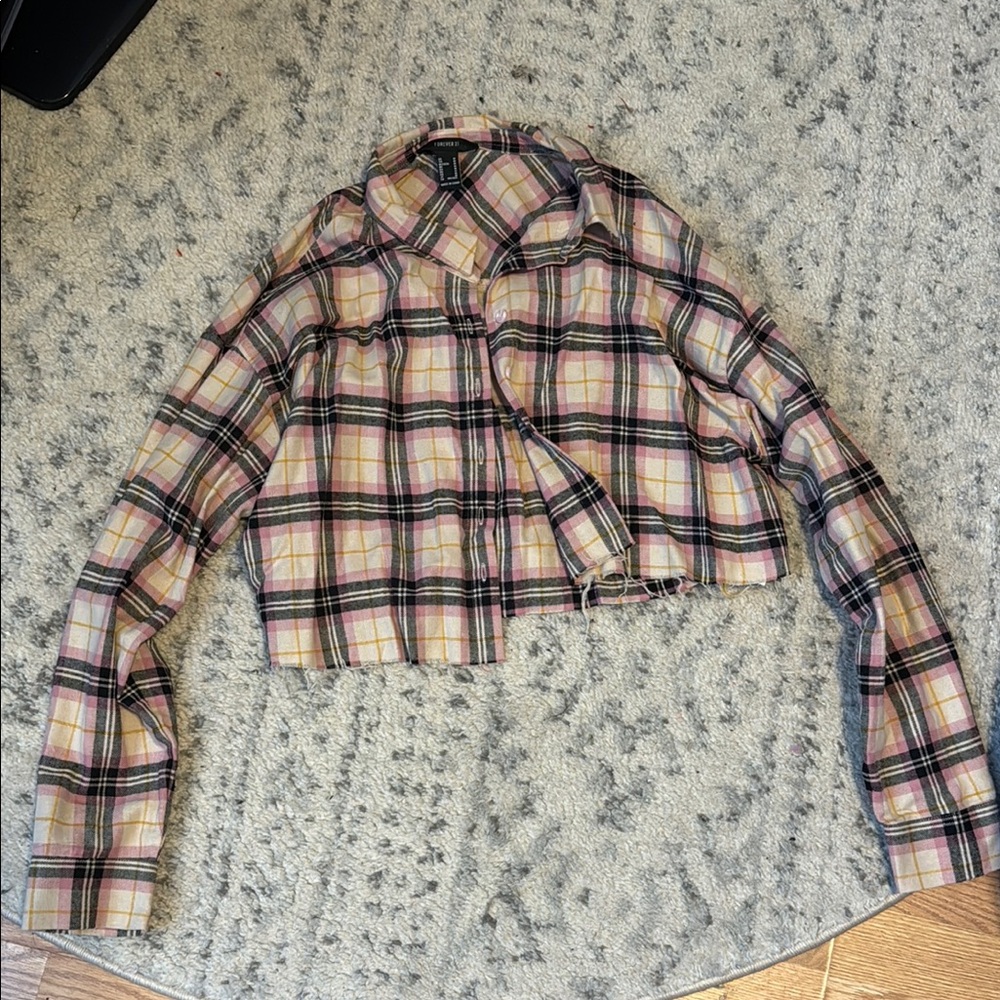 Plaid Cropped Jacket